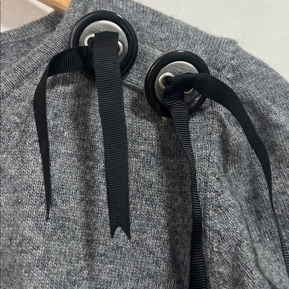 Sinequanone wool button and bow-detail knitted tshirt size small - Picture 2 of 6